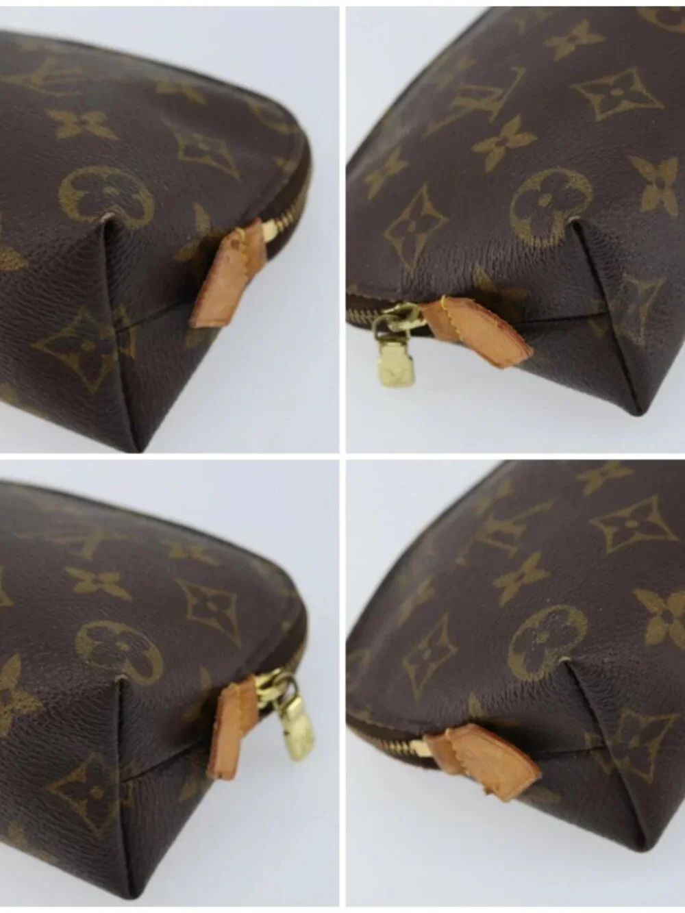 LOUIS VUITTON Monogram Pochette Cosmetic PM Pouch M43998 LV Auth hk3576